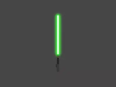 Lightsaber star wars Low-poly 3D model