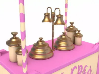 Ice Cream Cart 3D model