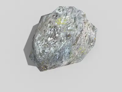 low poly rock Low-poly 3D model