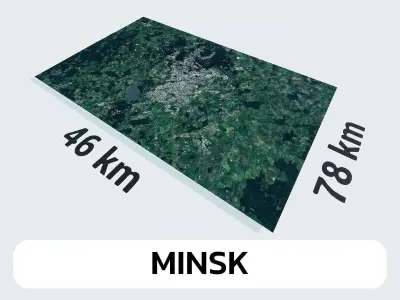 Minsk Belarus City Landscape 3D Model 3D model