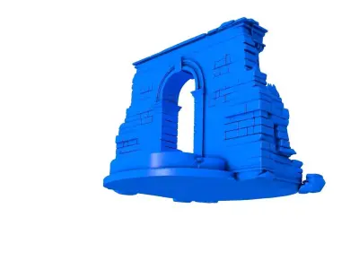 Gothic Ruins -  ruined buildings 3D print model