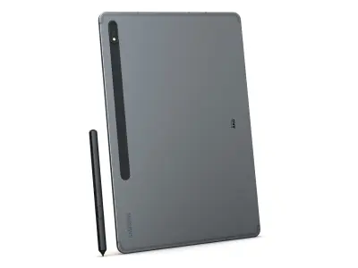 Samsung Galaxy Tab S8 Plus All Color with S-Pen Low-poly 3D model