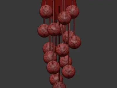 Italian Globe Cedar Moss Light 16 3D model