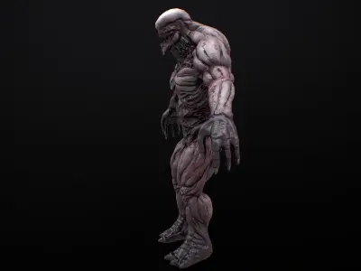 Mutant Boss Low-poly 3D model