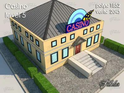 Casino Level Low-poly 3D model