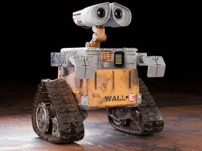 Robot wall-e Low-poly 3D model