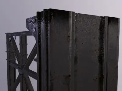 Giant Gate Low-poly 3D model