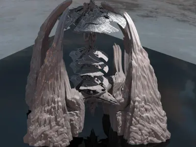 Dark Shroom Satellite Arches 3D model