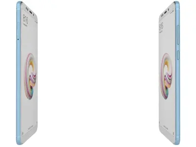 Xiaomi Redmi Note 5 Plus Light Blue 3D model