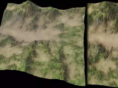 Mountains Terrain 3D model