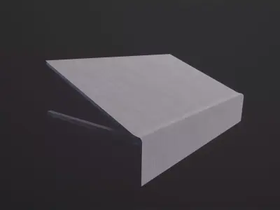 Awning sheet of paper 3D Model Low-poly 3D model