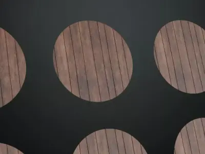 White Painted Wood with Iron Studs PBR Texture