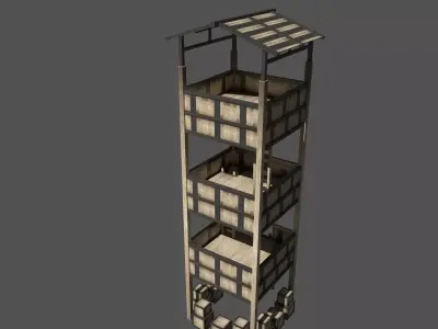 Forest Watchtower Free 3D model