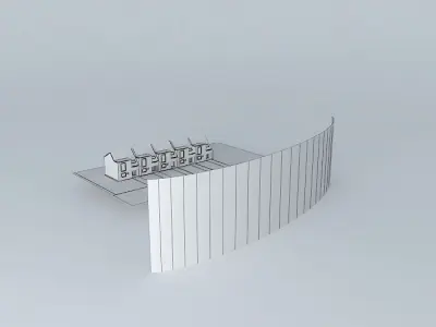 Terraced houses Free 3D model