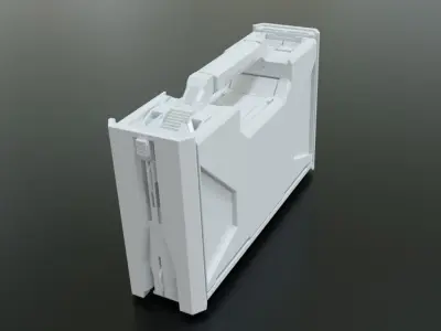 Sci-Fi Storage Box Case High-poly 3D model