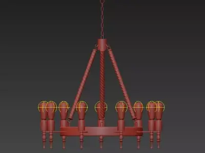 Chandelier 3D model 37