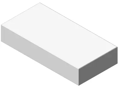 Concrete Block Step 80 40 15 cm Modular Garden Step 3D model