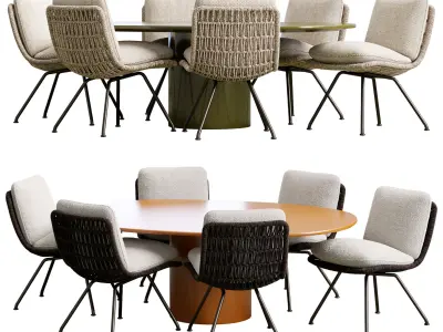 Pattie Cord Outdoor Chair 3D model
