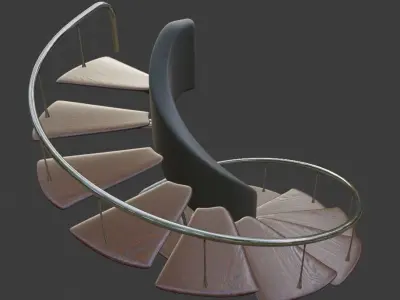 Spiral Stair Free 3D model