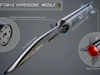  Iranian Hypersonic Fattah Missiles Package 