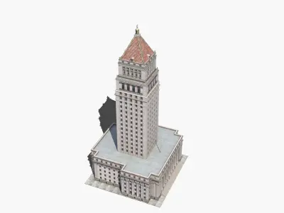 City Courthouse Building 3D model
