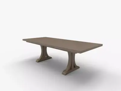 Winner Only Casual Dining Pedestal Table with Leaf 3D model