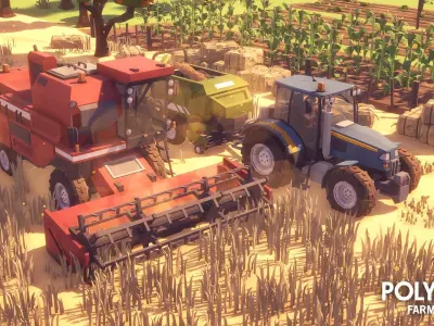 POLYGON - Farm Low-poly 3D model