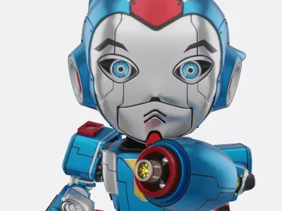 Robot Character 02 - Scifi Edition 3D model