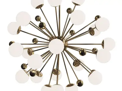Sputnik saarinen chandelier 3D model