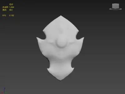 The Next Generation Knights Shield Low-poly 3D model