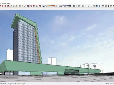Sketchup Cultral Center G3 3D model
