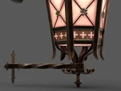 Wall-Mounted Lantern 3D model