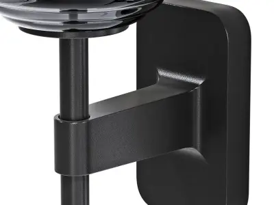 Astro lighting tacoma single-single grande rbbed glass 3D model