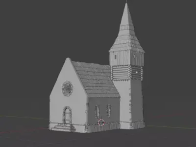 Medieval Church Free 3D model