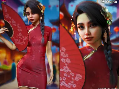 TX Meiko Premium PACK for G9 G8 G8-1 Low-poly 3D model