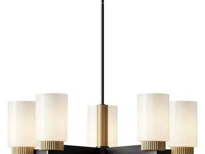 Ruffles Chandelier 3D model