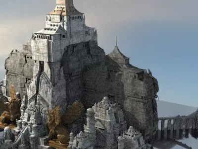 Colossal Medieval Tower City  3D model