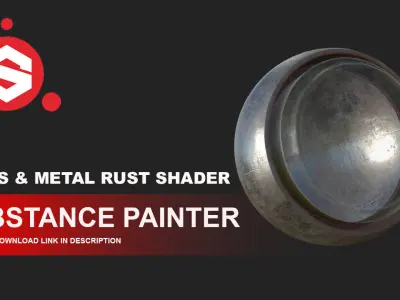  Metal Rust and  Glass  smart material Texture