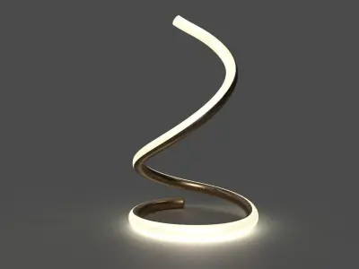 3D Modern Lamp with 6 materials Free low-poly 3D model