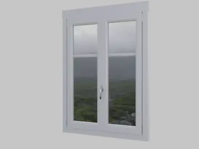 Classic Window Low-poly 3D model
