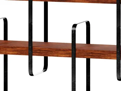 Shelf  Ulivi HARMONY - American walnut shelves 3D model