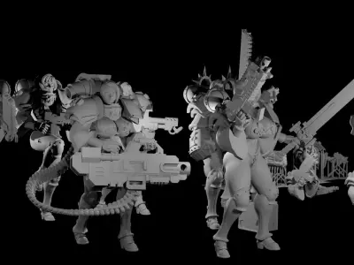 Mommies of Battle 2 3D print model