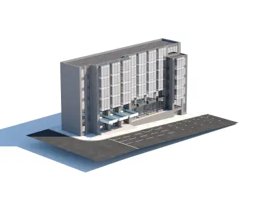 Modern Office Building 3D model