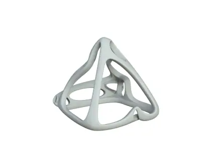 SciFi Cube Object No 62853 Low Poly Shape Low-poly 3D model