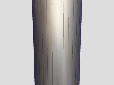 Battery C energized Low-poly 3D model