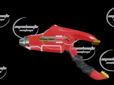 MMPR 95 movie blaster digital 3D model ready for download 3D model