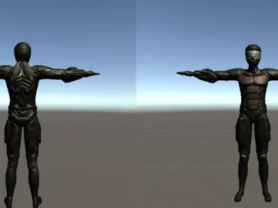 Sci fi marine 3D model