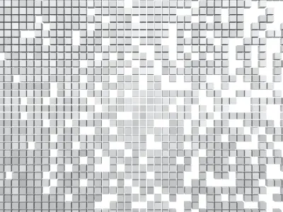 Pixel Composition Background v1 002 Low-poly 3D model