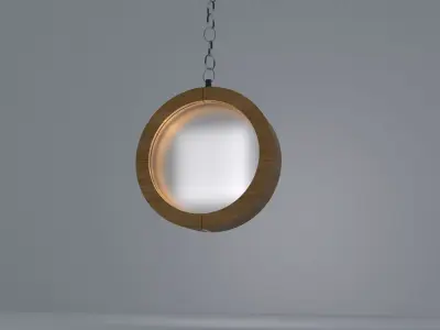 Lamp light 3d model hanging lamp Free low-poly 3D model