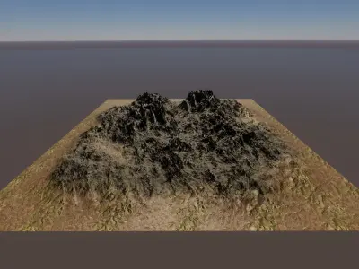 Highlands Terrain Unity Game Ready 3D model